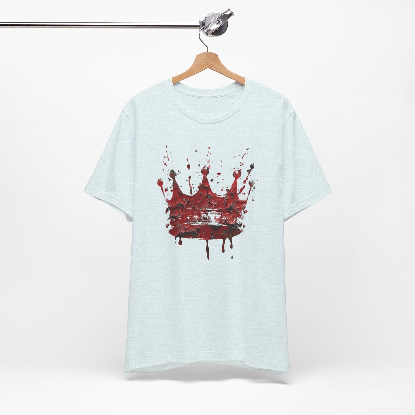 Weathered Kingdom T-Shirt — Watercolor Drip King Crown Graphic Tee
