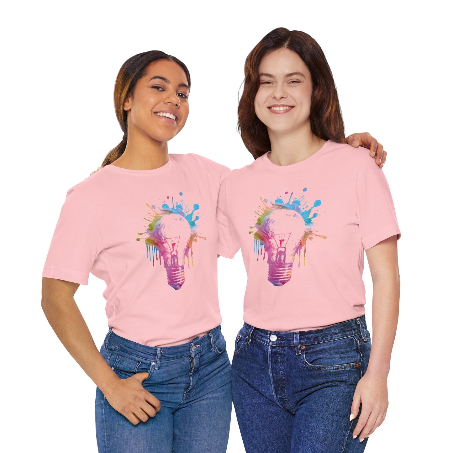 Creative Idea T-Shirt — Colorful Paint Splash Idea Tee