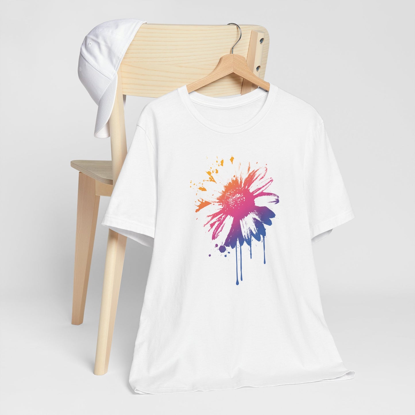 Paint-Splatter Daisy T-Shirt