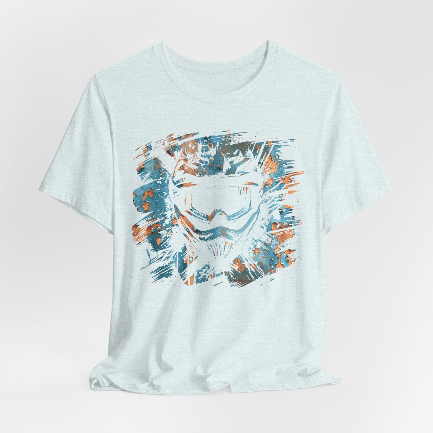 Motorcross Helmet T-Shirt — Distressed Brushstroke Animal Graphic Tee