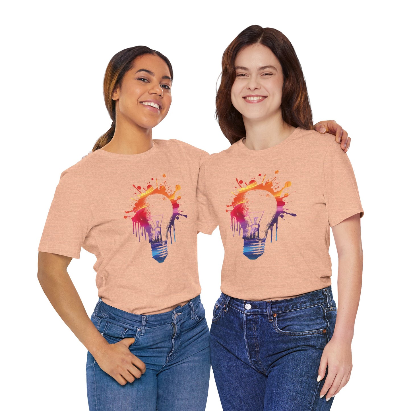 Creative Idea T-Shirt — Colorful Paint Splash Idea Tee