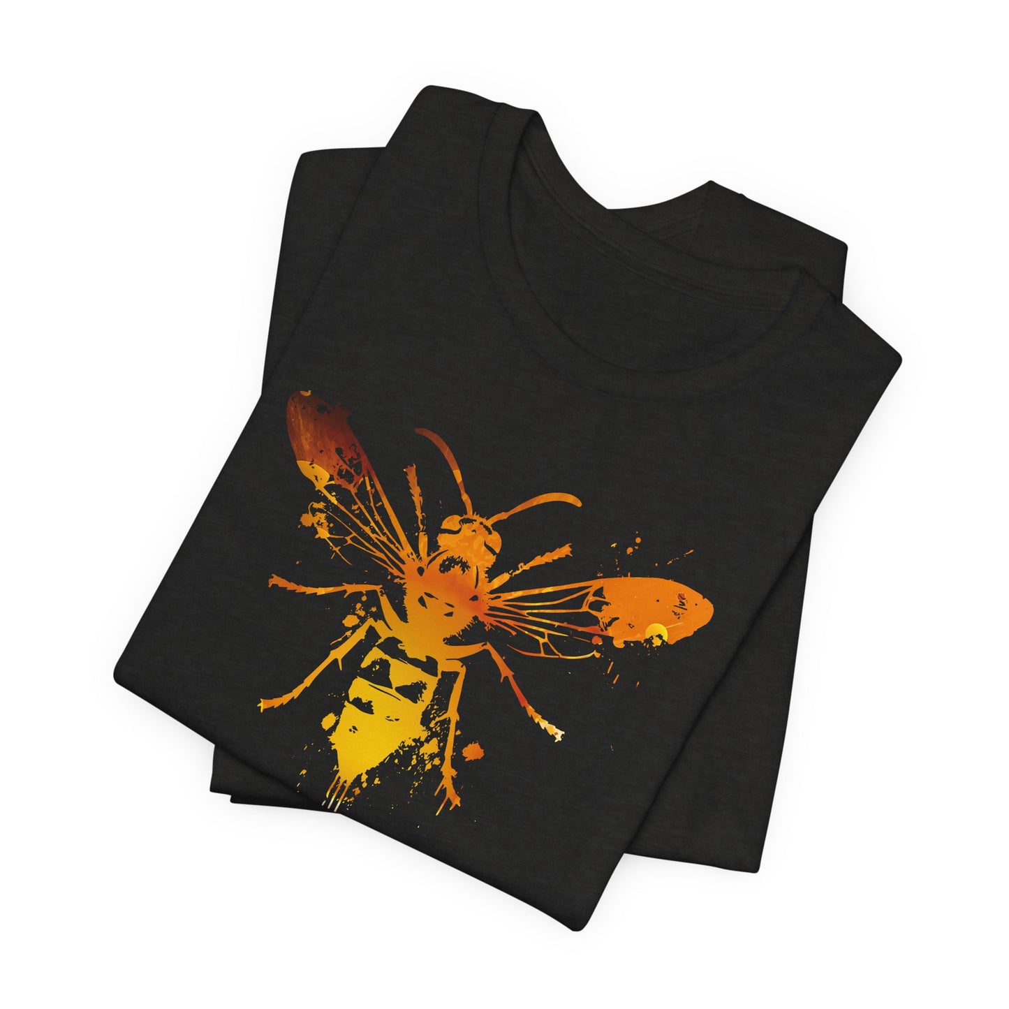 Sting Like a Bee Graphic Tee — Orange Watercolor Bee Shirt