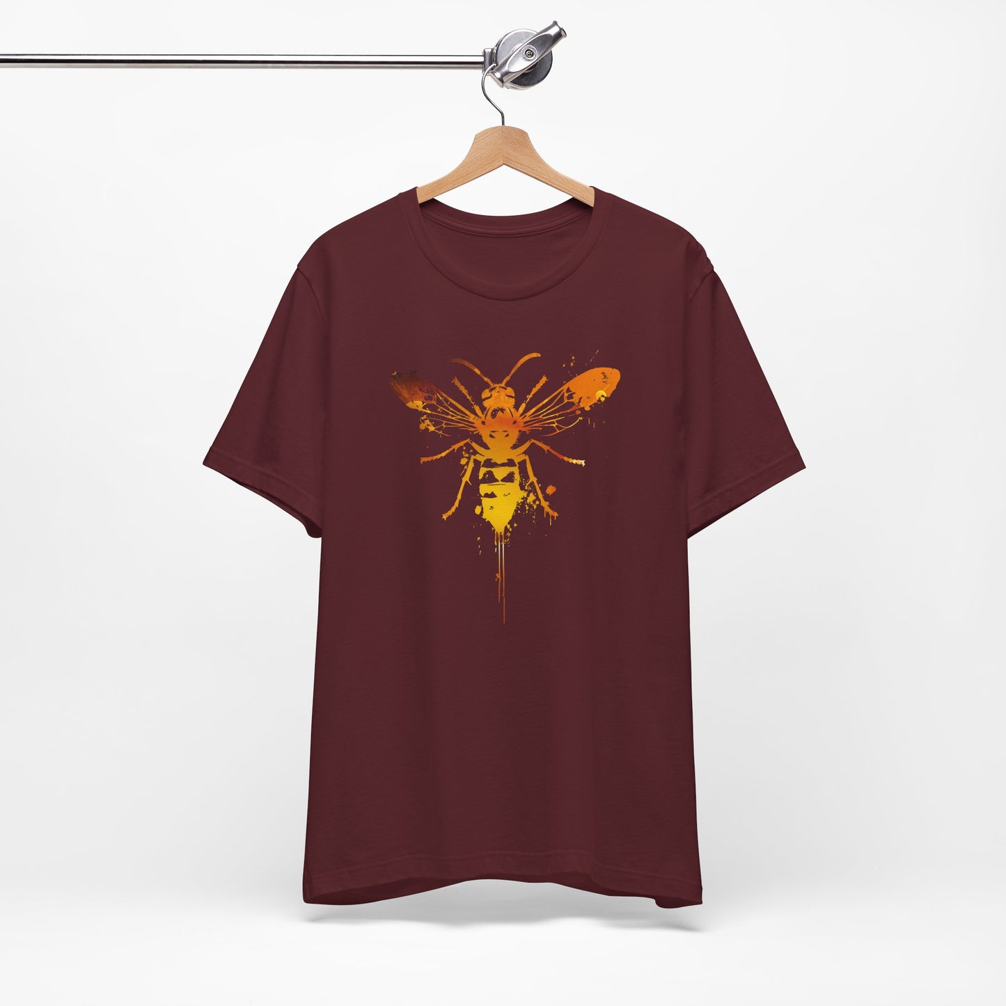 Sting Like a Bee Graphic Tee — Orange Watercolor Bee Shirt