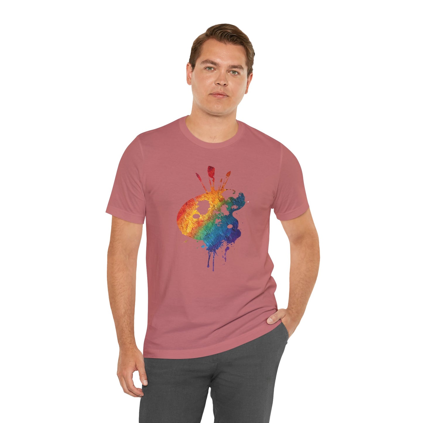 Watercolor Paint Palette T-Shirt — Rainbow Artist Tee