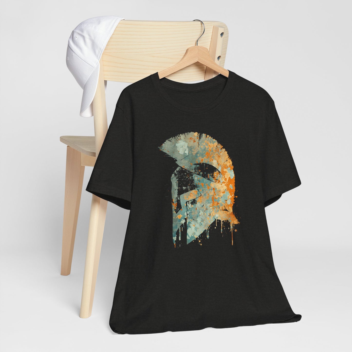 Spartan Helmet T‑Shirt — Rustic Warrior Graphic Tee