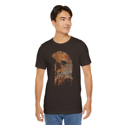 Spartan Helmet T‑Shirt — Rustic Warrior Graphic Tee
