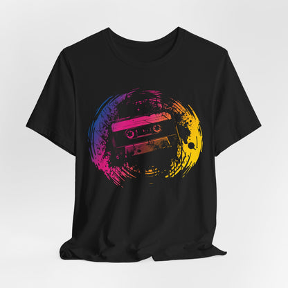 Retro Cassette Tape Tee — Vintage 80s Music Graphic T-Shirt