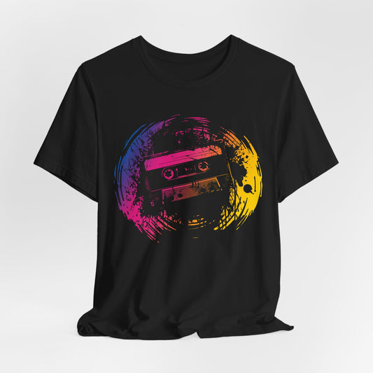 Retro Cassette Tape Tee — Vintage 80s Music Graphic T-Shirt