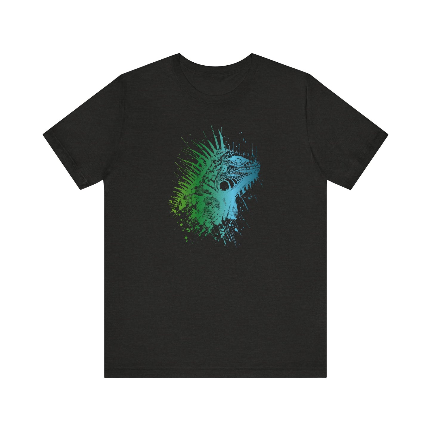 Iguana Splash T‑Shirt — Watercolor Reptile Graphic Tee