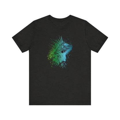 Iguana Splash T‑Shirt — Watercolor Reptile Graphic Tee