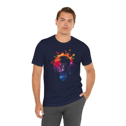 Creative Idea T-Shirt — Colorful Paint Splash Idea Tee