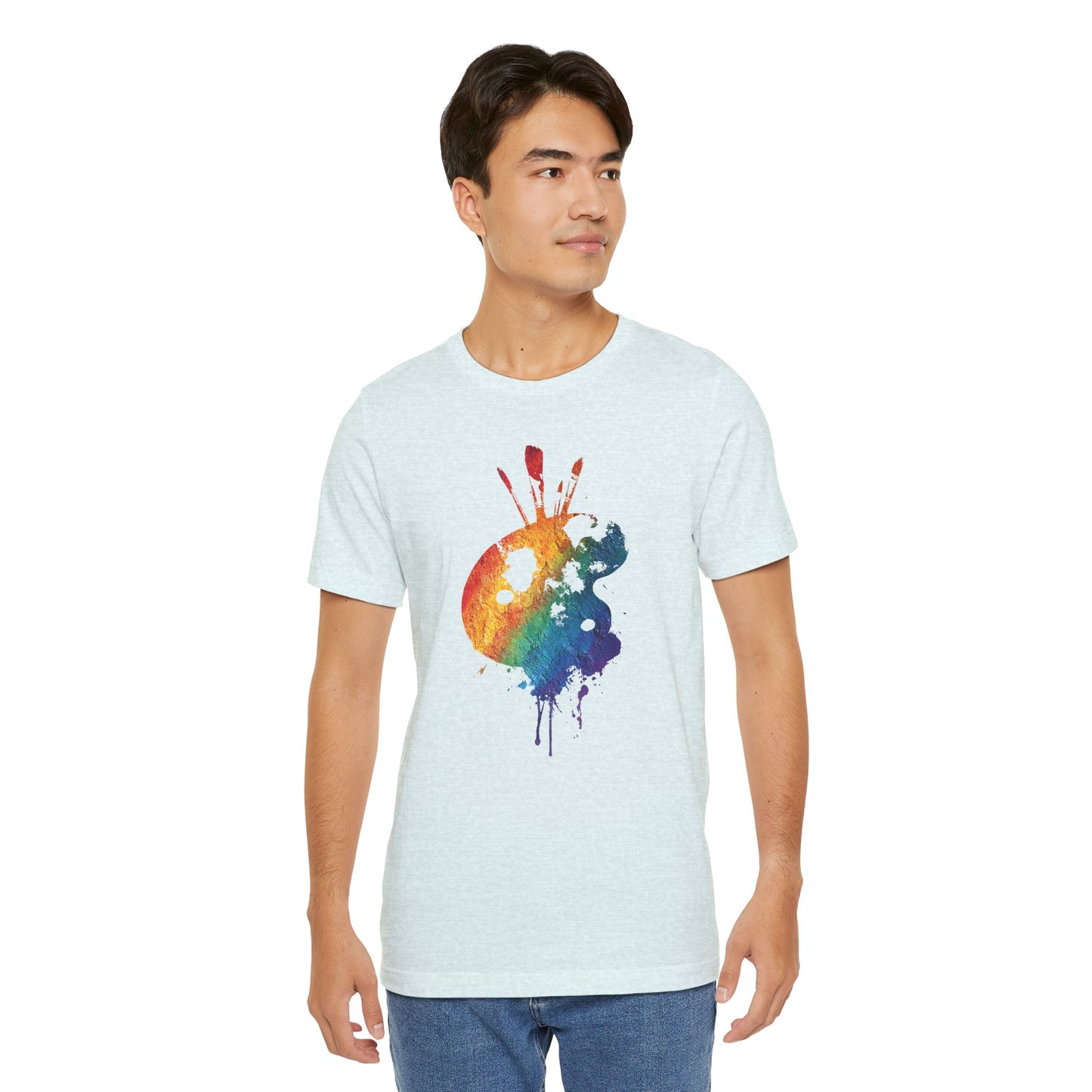 Watercolor Paint Palette T-Shirt — Rainbow Artist Tee