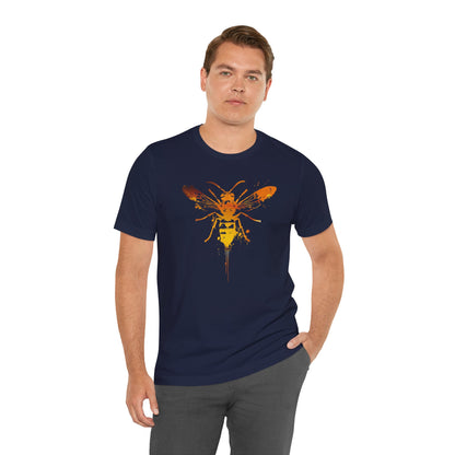 Sting Like a Bee Graphic Tee — Orange Watercolor Bee Shirt