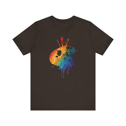 Watercolor Paint Palette T-Shirt — Rainbow Artist Tee