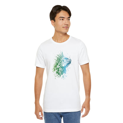 Iguana Splash T‑Shirt — Watercolor Reptile Graphic Tee