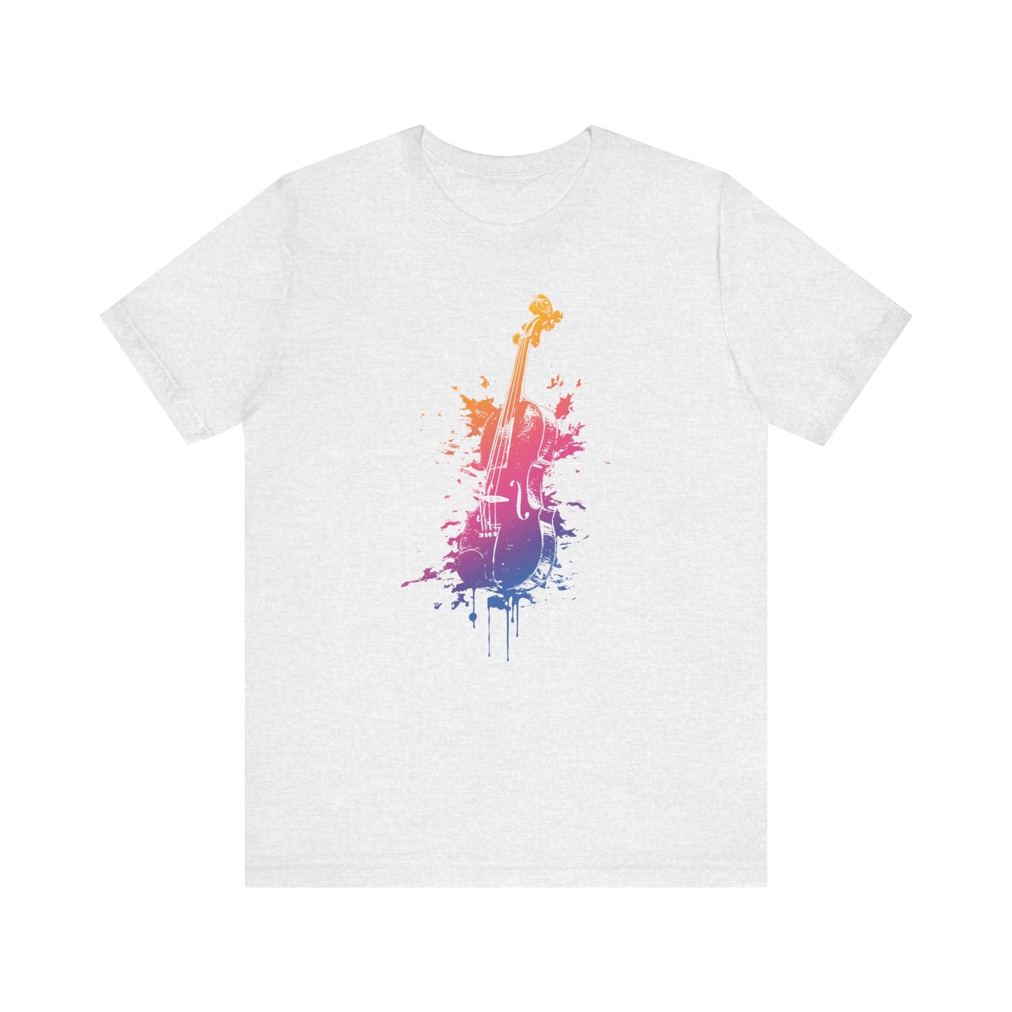 Colorful Violin Splash T-Shirt — Watercolor Musician Tee for Violinists & Music Lovers
