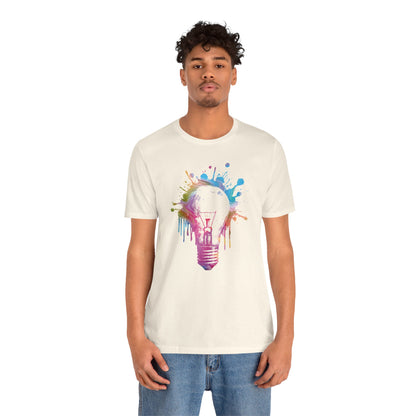 Creative Idea T-Shirt — Colorful Paint Splash Idea Tee