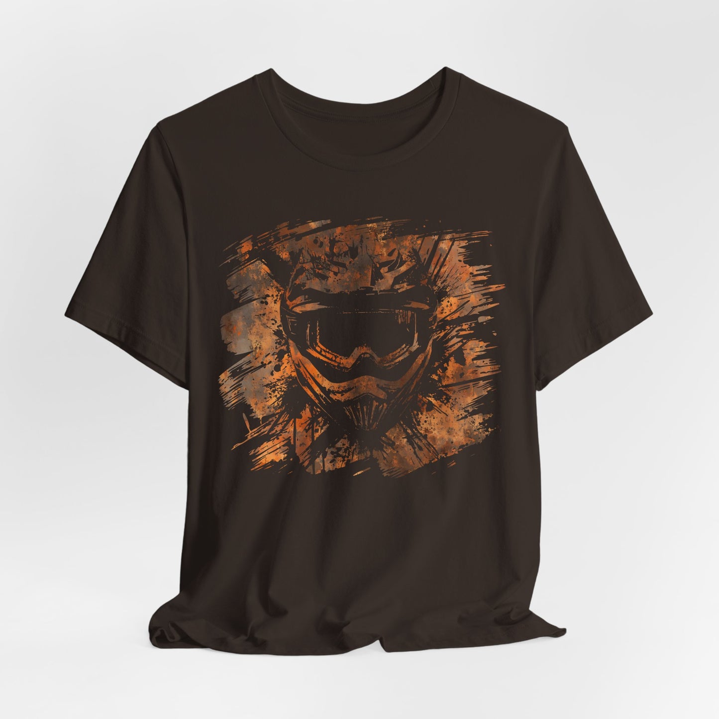 Motorcross Helmet T-Shirt — Distressed Brushstroke Animal Graphic Tee