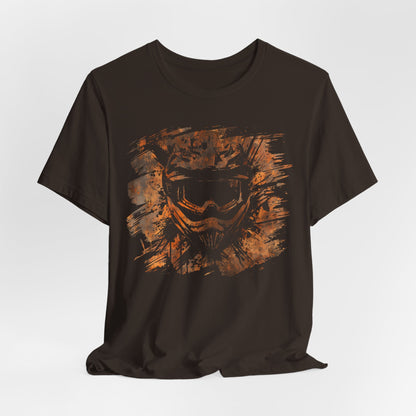 Motorcross Helmet T-Shirt — Distressed Brushstroke Animal Graphic Tee
