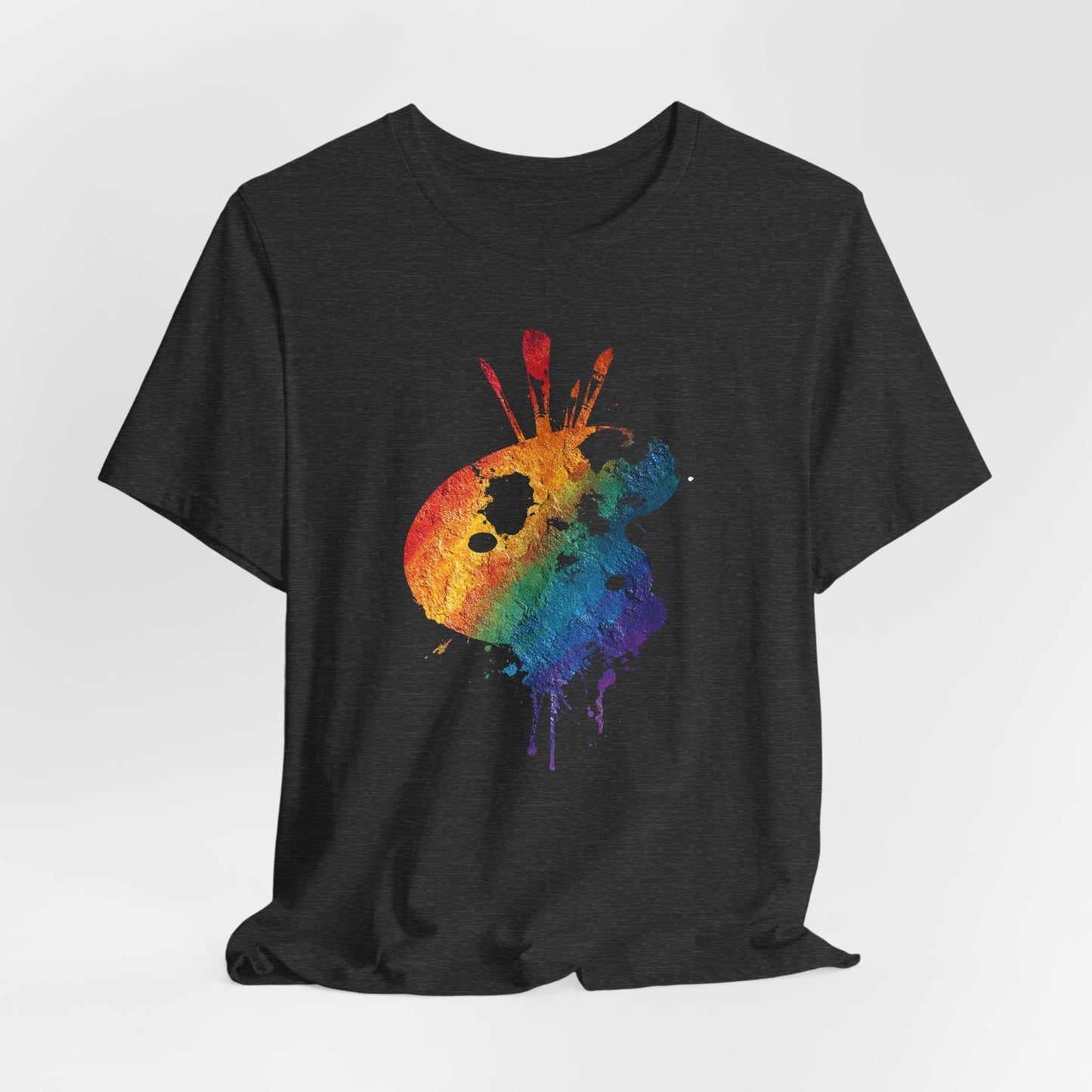 Watercolor Paint Palette T-Shirt — Rainbow Artist Tee