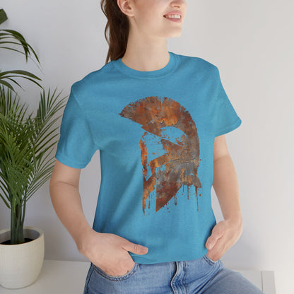 Spartan Helmet T‑Shirt — Rustic Warrior Graphic Tee