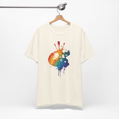 Watercolor Paint Palette T-Shirt — Rainbow Artist Tee