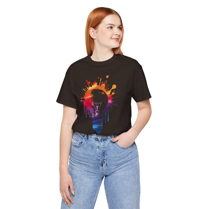 Creative Idea T-Shirt — Colorful Paint Splash Idea Tee