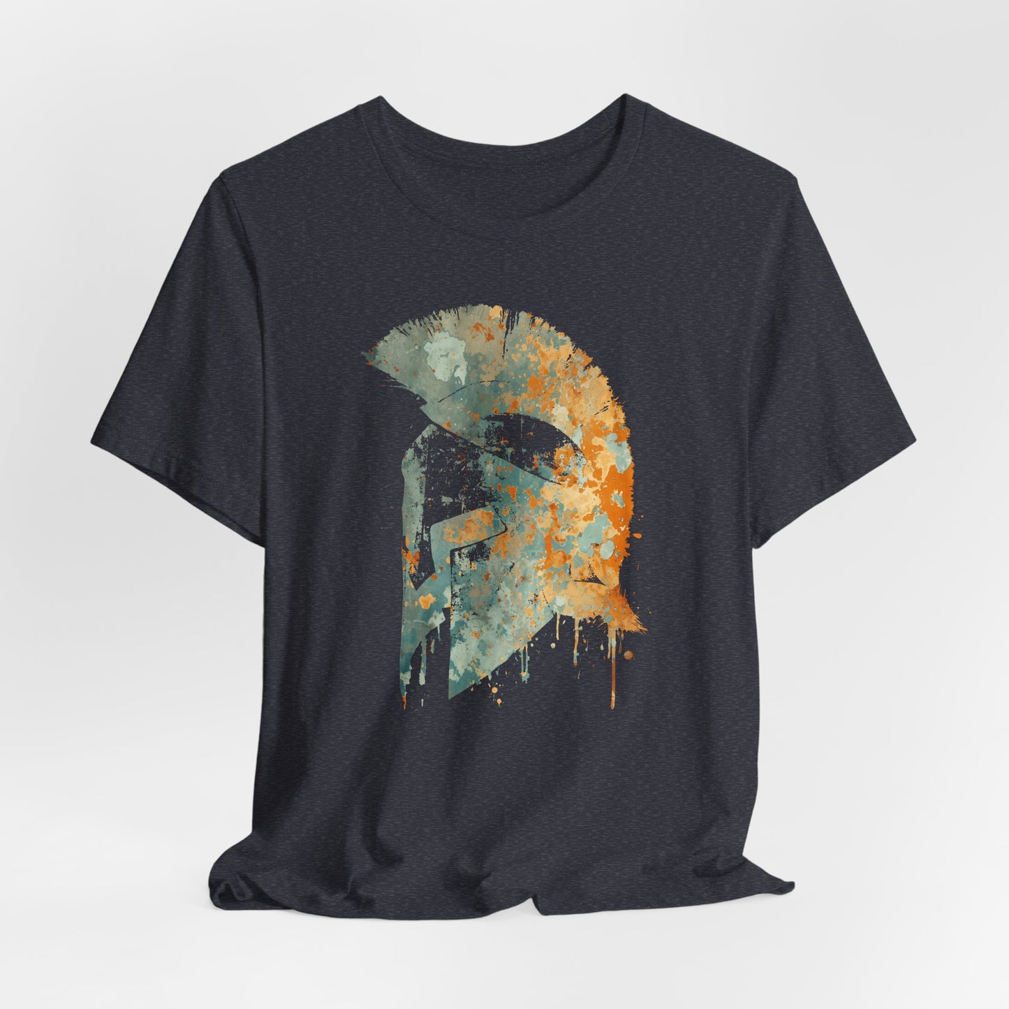 Spartan Helmet T‑Shirt — Rustic Warrior Graphic Tee