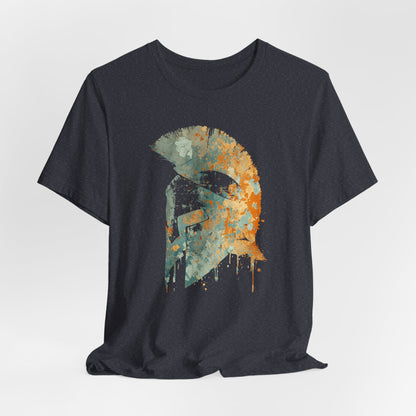 Spartan Helmet T‑Shirt — Rustic Warrior Graphic Tee