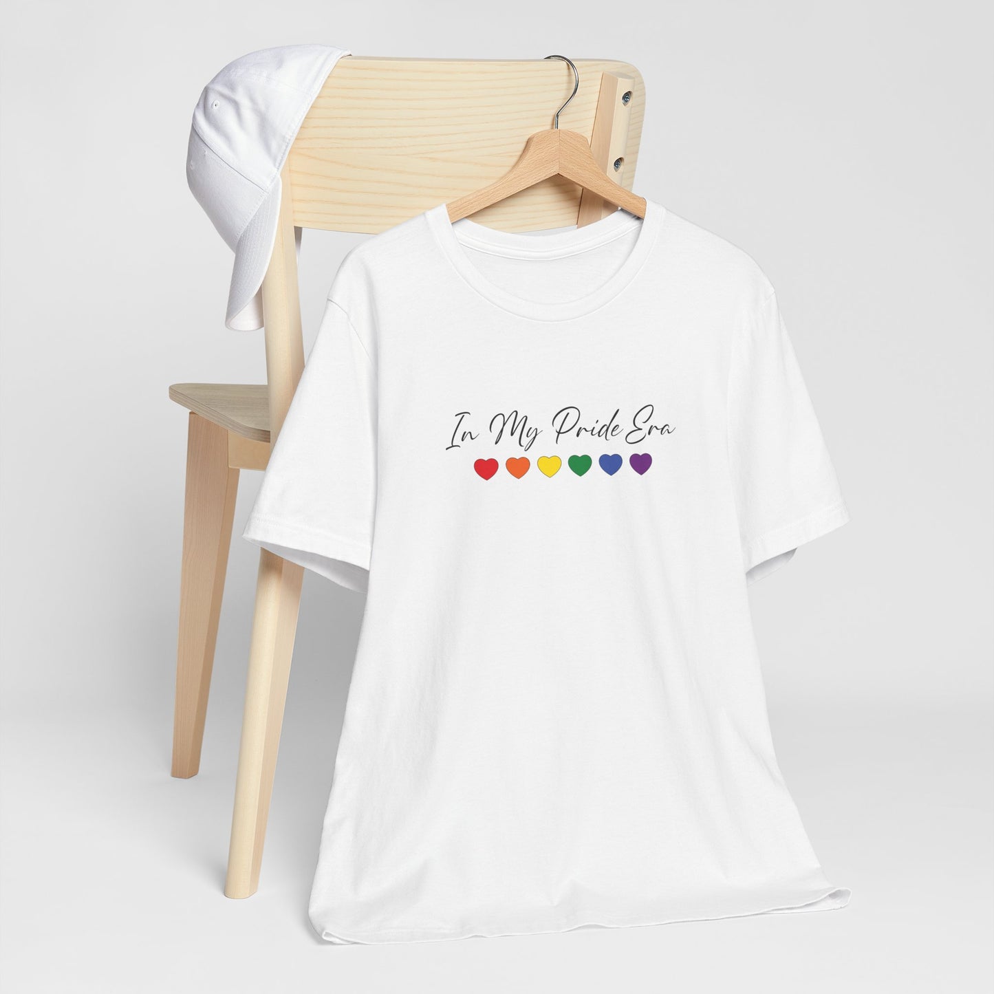 Pride Heart Tee — "In My Pride Era" Rainbow Hearts T-Shirt