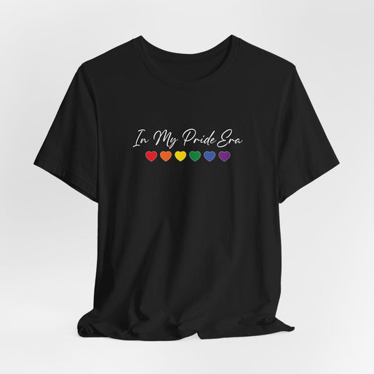 Pride Heart Tee — "In My Pride Era" Rainbow Hearts T-Shirt