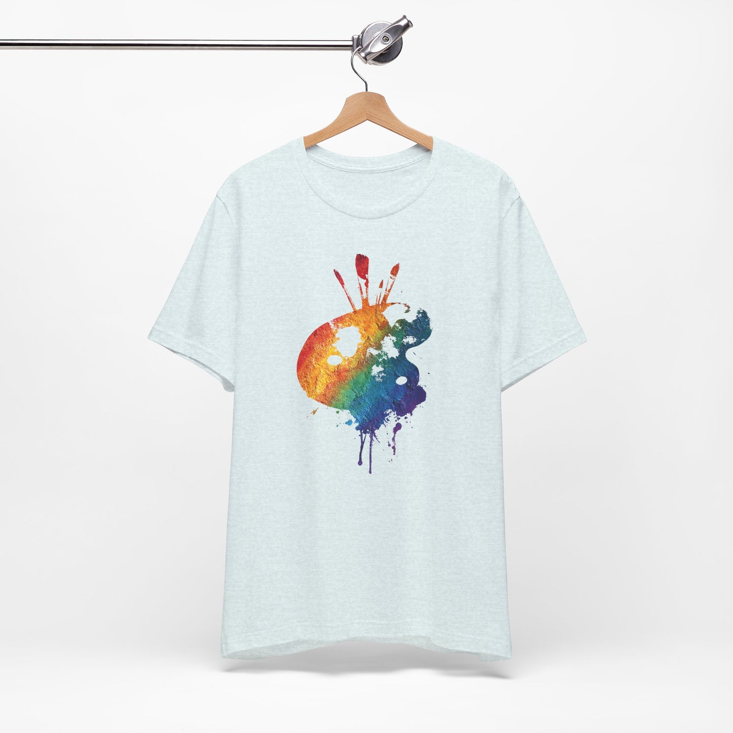 Watercolor Paint Palette T-Shirt — Rainbow Artist Tee