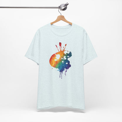 Watercolor Paint Palette T-Shirt — Rainbow Artist Tee