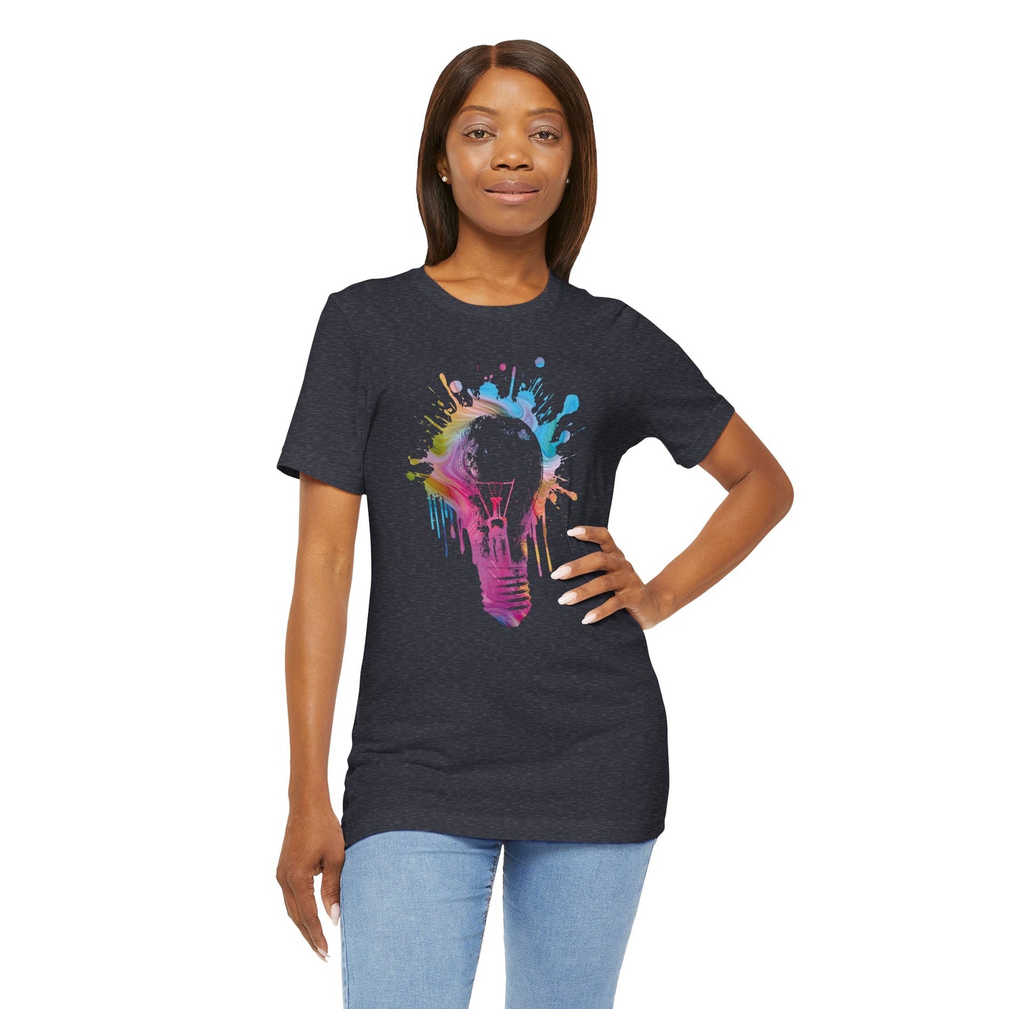 Creative Idea T-Shirt — Colorful Paint Splash Idea Tee