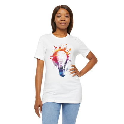 Creative Idea T-Shirt — Colorful Paint Splash Idea Tee