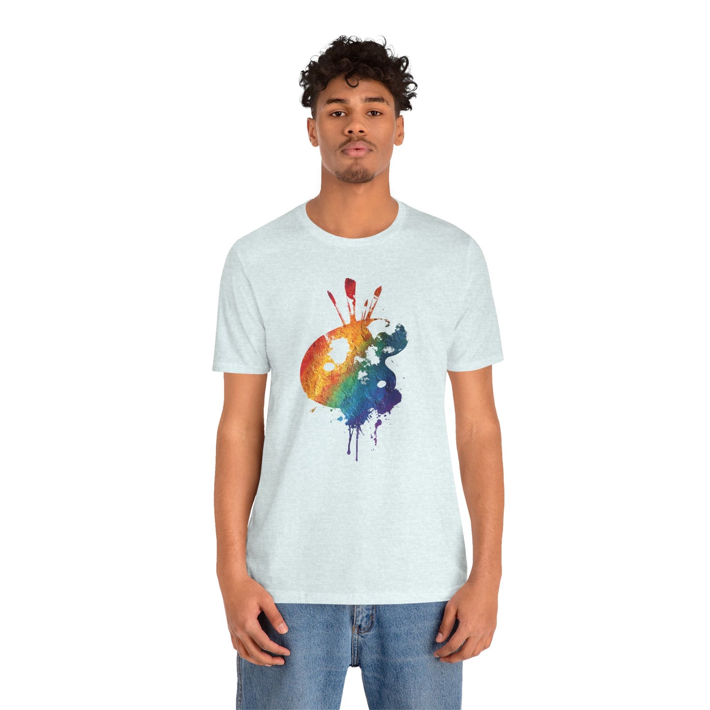 Watercolor Paint Palette T-Shirt — Rainbow Artist Tee