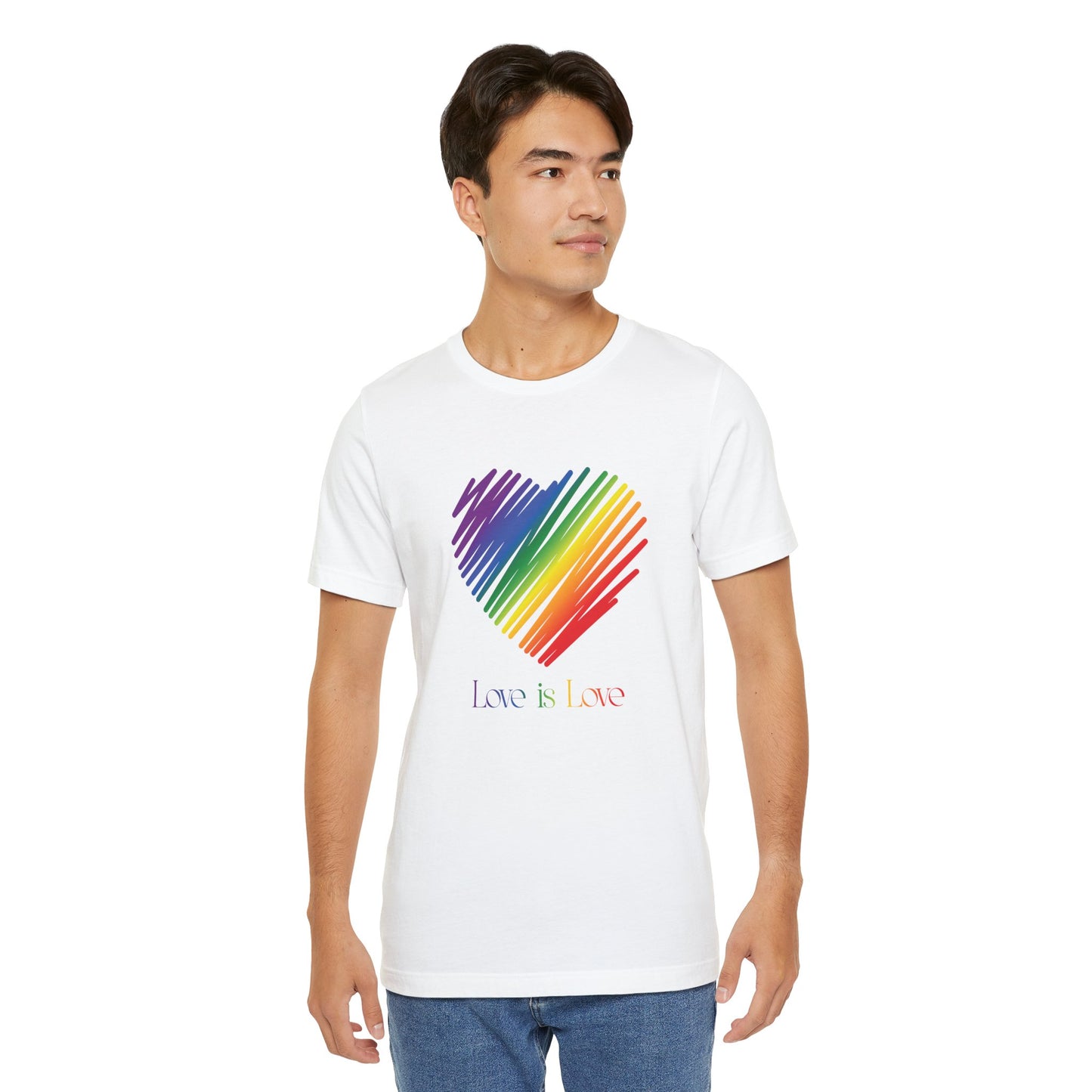 Rainbow Heart Tee — "Love is Love" Pride T-Shirt