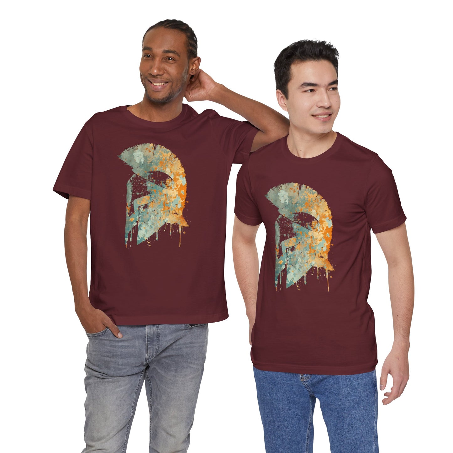 Spartan Helmet T‑Shirt — Rustic Warrior Graphic Tee