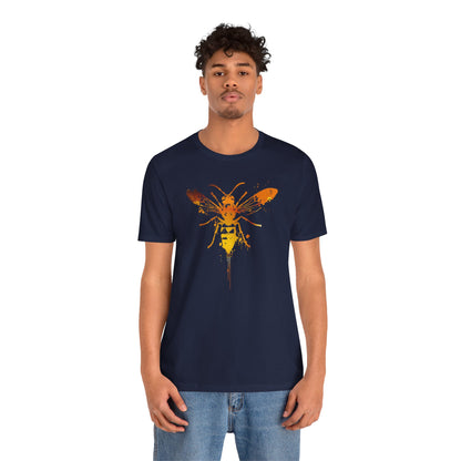 Sting Like a Bee Graphic Tee — Orange Watercolor Bee Shirt