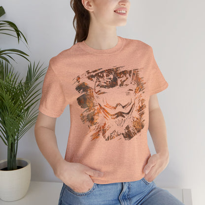 Motorcross Helmet T-Shirt — Distressed Brushstroke Animal Graphic Tee