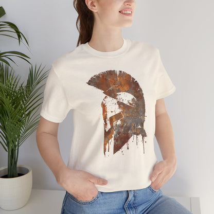 Spartan Helmet T‑Shirt — Rustic Warrior Graphic Tee