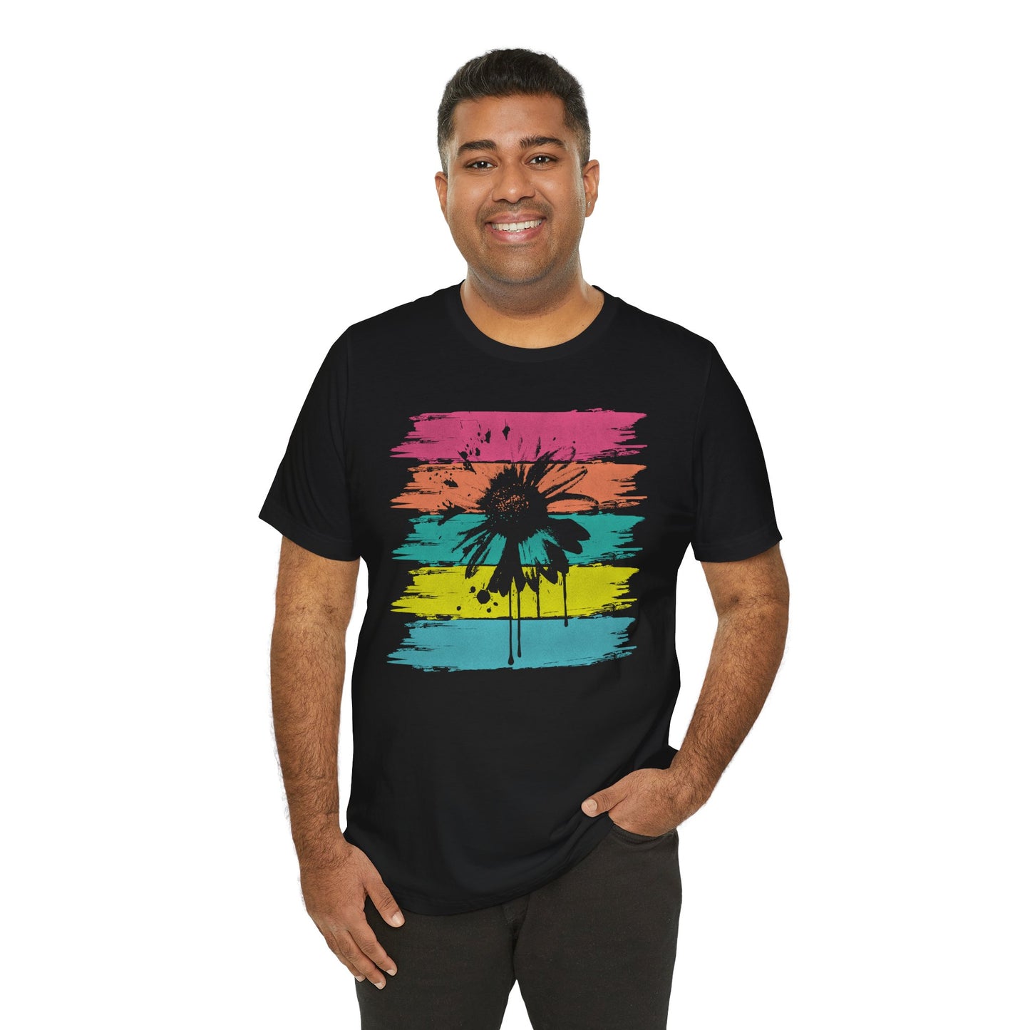 Paint-Splatter Daisy T-Shirt