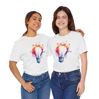 Creative Idea T-Shirt — Colorful Paint Splash Idea Tee