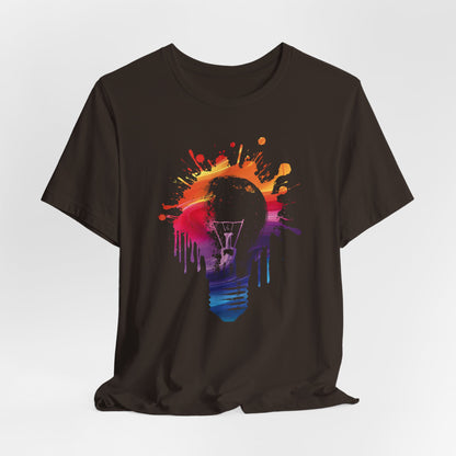 Creative Idea T-Shirt — Colorful Paint Splash Idea Tee