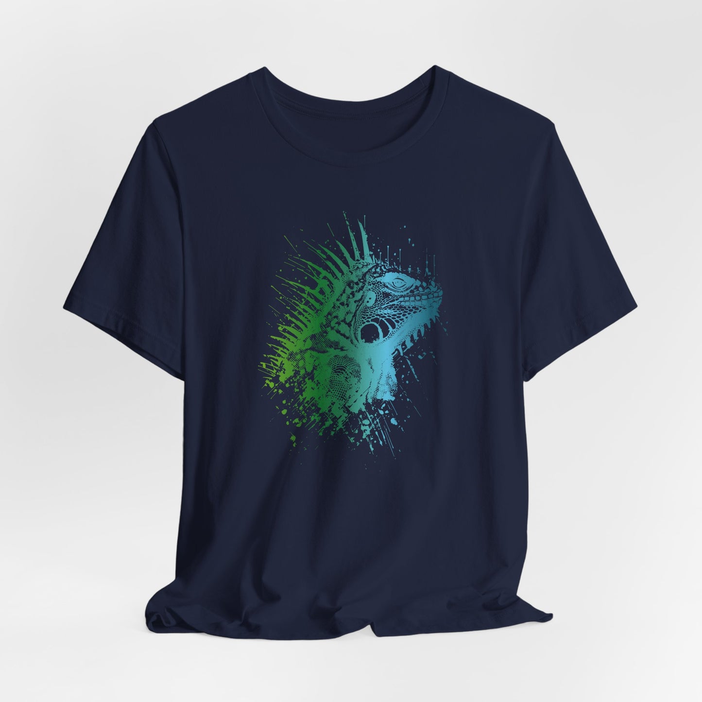 Iguana Splash T‑Shirt — Watercolor Reptile Graphic Tee