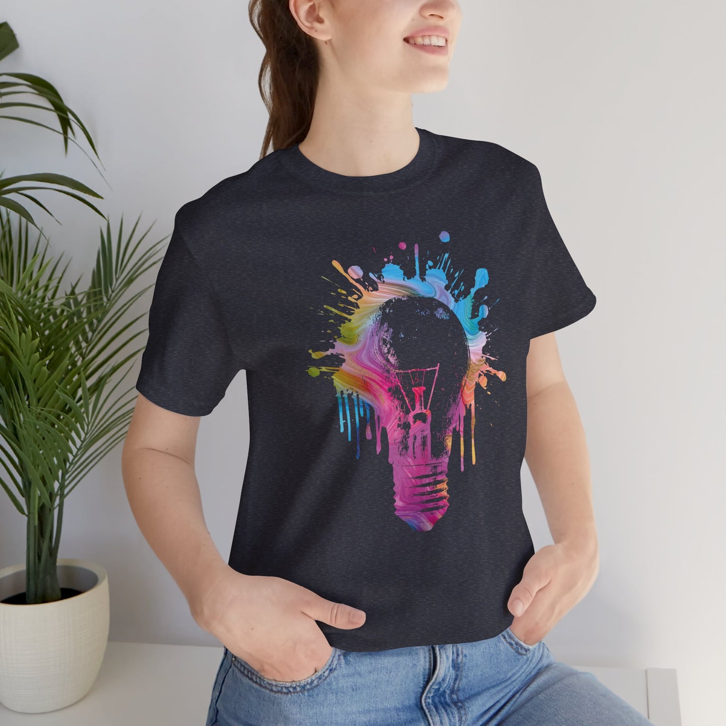 Creative Idea T-Shirt — Colorful Paint Splash Idea Tee