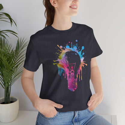 Creative Idea T-Shirt — Colorful Paint Splash Idea Tee