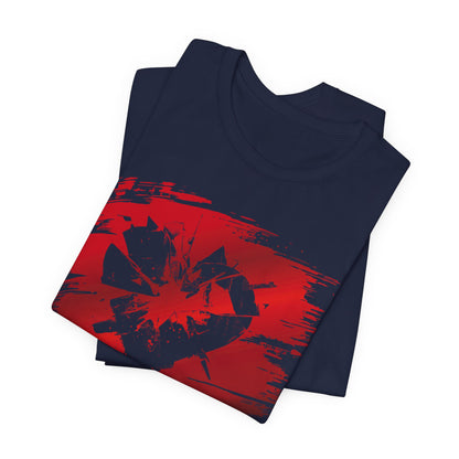Broken Heart Brushstroke Tee — Distressed Red Heart Graphic Shirt