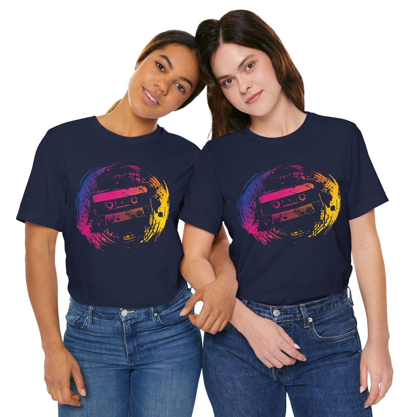 Retro Cassette Tape Tee — Vintage 80s Music Graphic T-Shirt
