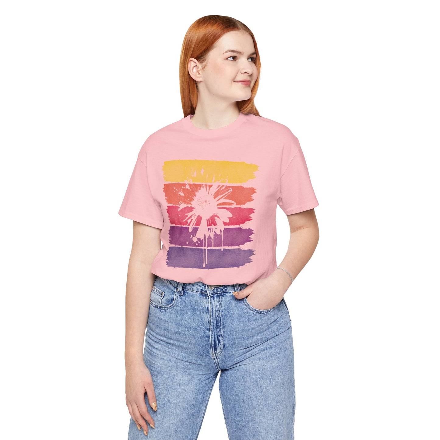 Paint-Splatter Daisy T-Shirt